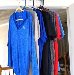 Men's UA workout tops lot 8 medium